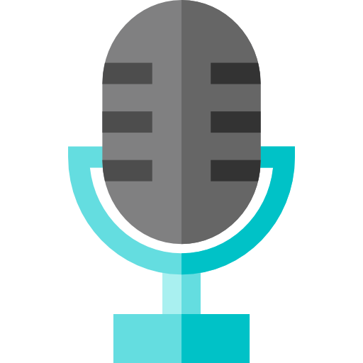 microphone Basic Straight Flat Icône