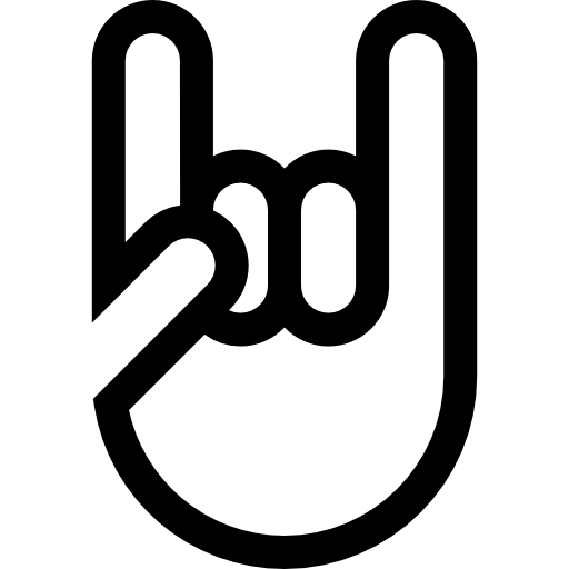 Рок-н-ролл Basic Straight Lineal иконка