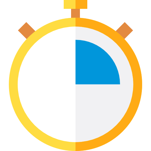 chronometer Basic Straight Flat icon