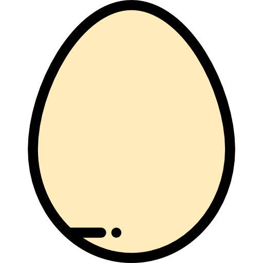 Egg Detailed Rounded Lineal color icon