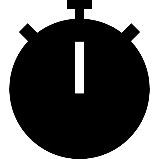 Chronometer Basic Straight Filled icon