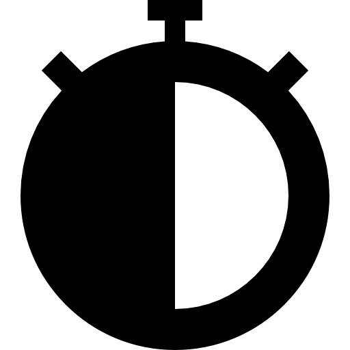 cronómetro Basic Straight Filled icono