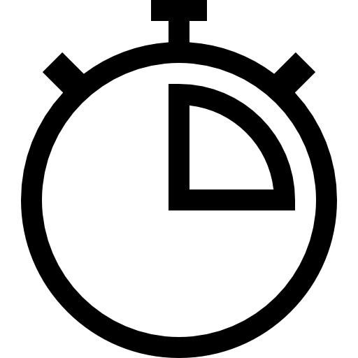 Chronometer Basic Straight Lineal icon