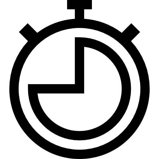 chronometer Basic Straight Lineal icon