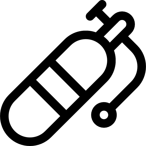Кислородный баллон Basic Rounded Lineal иконка