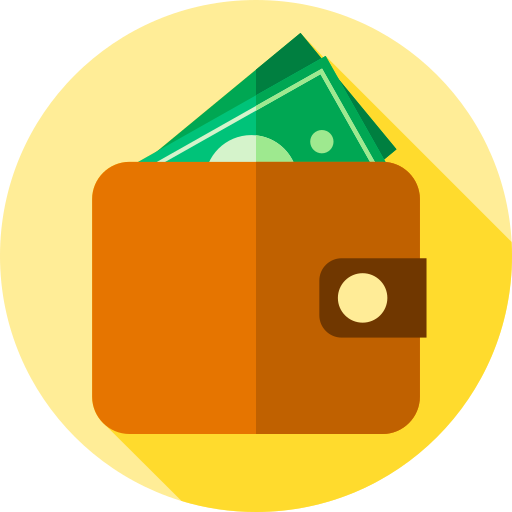 Wallet Flat Circular Flat icon