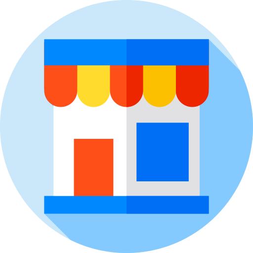 Shop Flat Circular Flat icon