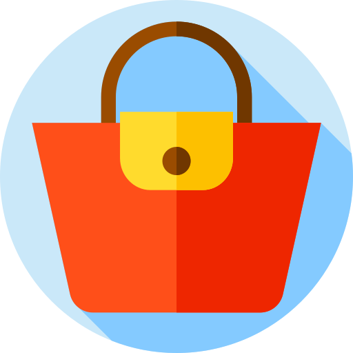 Handbag Flat Circular Flat icon