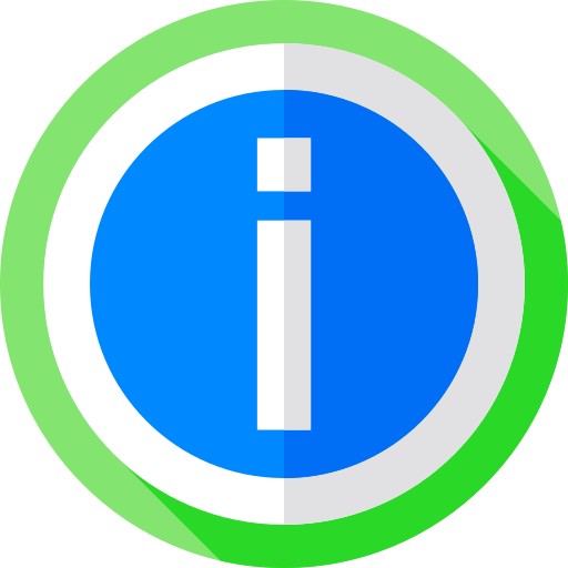 informazione Flat Circular Flat icona