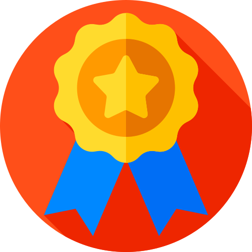 medaille Flat Circular Flat icoon