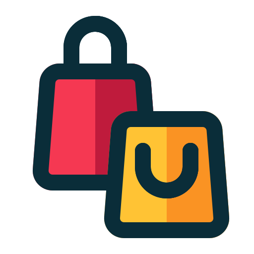 Shopping bag Generic Outline Color icon