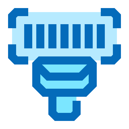 escaneo de código de barras Generic Blue icono