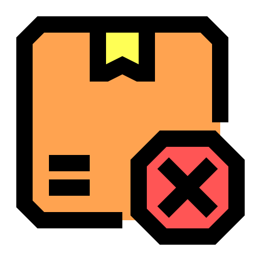 Delivery cancelled Generic Outline Color icon