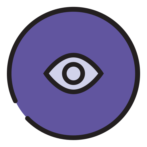 Eye Generic Outline Color icon