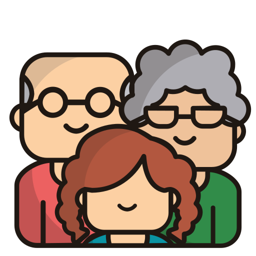 Grandparents Generic Outline Color icon