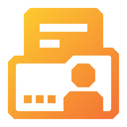 Personal information Generic Flat Gradient icon