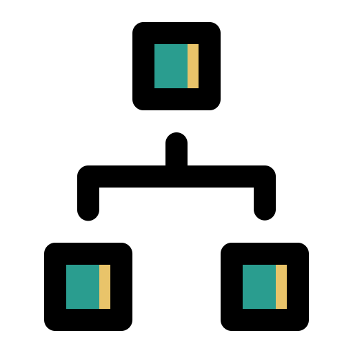 階層 Generic Outline Color icon