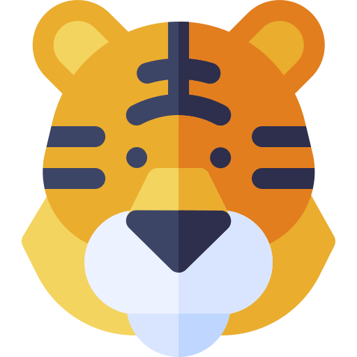 tygrys Basic Rounded Flat ikona