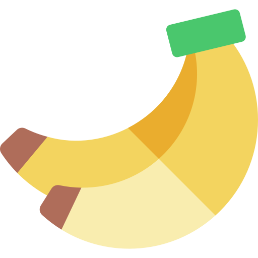 banana Basic Rounded Flat icono