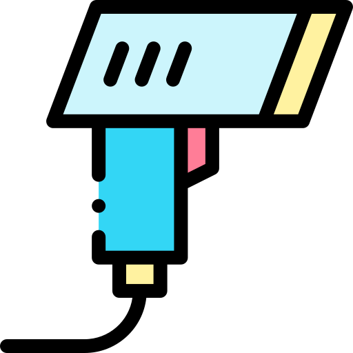 バーコードスキャナ Detailed Rounded Lineal color icon