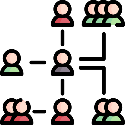 jerarquía Special Lineal color icono