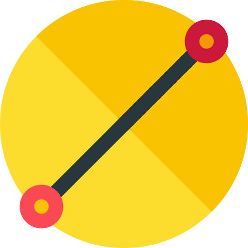 直径 Basic Rounded Flat icon