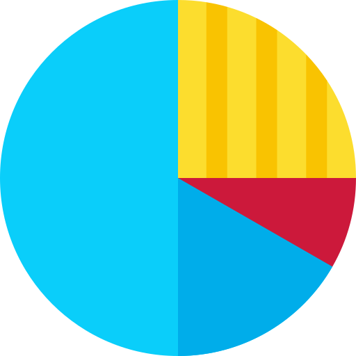 Круговая диаграмма Basic Rounded Flat иконка