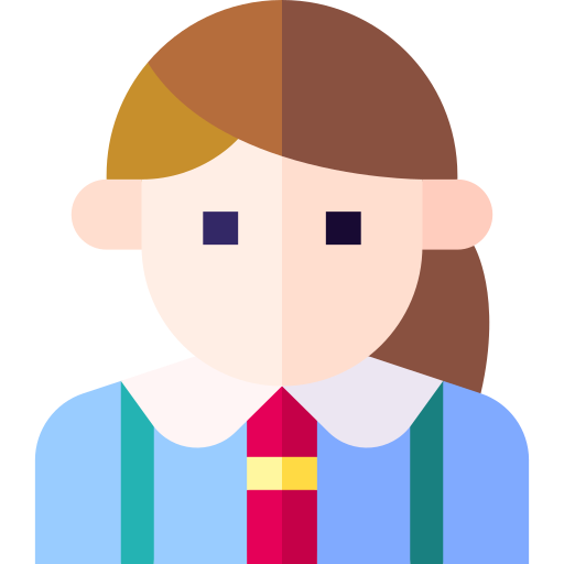 Businesswoman Basic Straight Flat icon