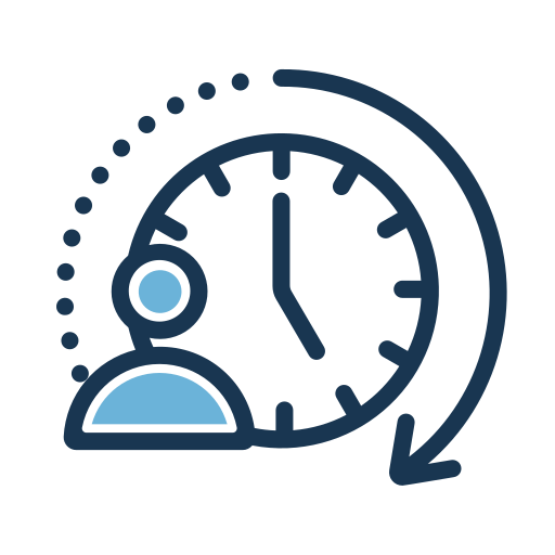 Working hours Generic Blue icon