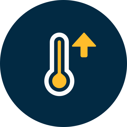 alta temperatura Generic Flat icono