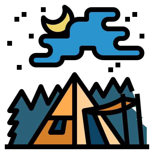 Tent PongsakornRed Lineal Color icon
