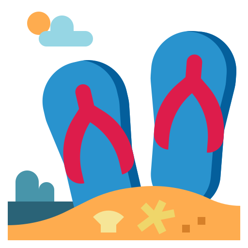 Sandals PongsakornRed Flat icon