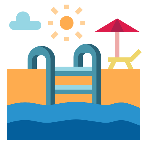 zwembad PongsakornRed Flat icoon