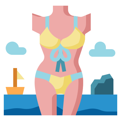 Bikini PongsakornRed Flat icon