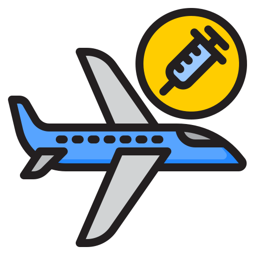 vliegtuig srip Lineal Color icoon