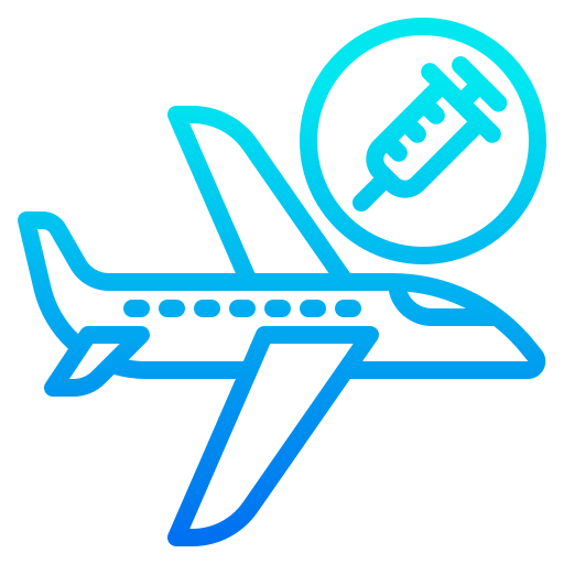avión srip Gradient icono