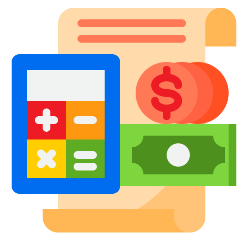 comptabilité srip Flat Icône