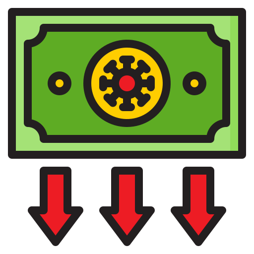 돈 srip Lineal Color icon