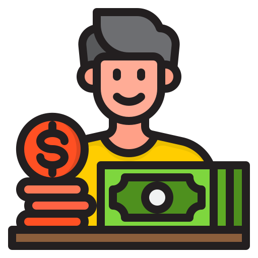 Businessman srip Lineal Color icon