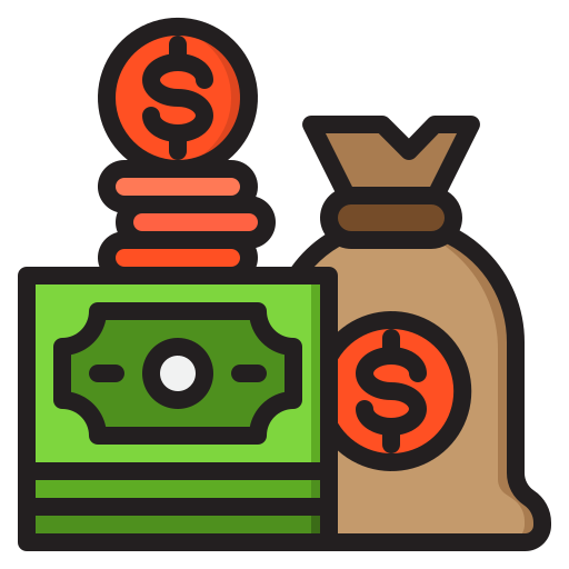 Currency srip Lineal Color icon
