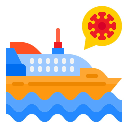 Ship srip Flat icon