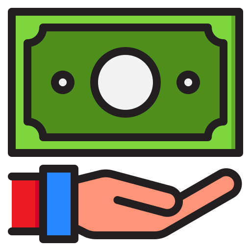 Деньги srip Lineal Color иконка