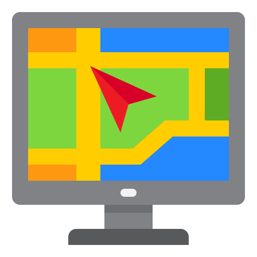 地図 srip Flat icon
