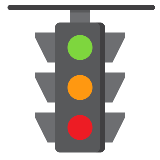 Traffic light srip Flat icon