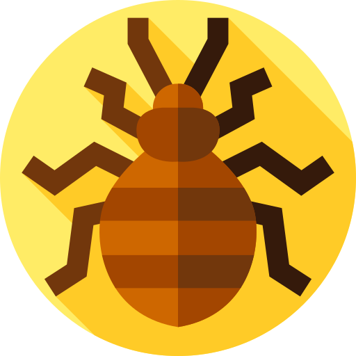 Bed bug Flat Circular Flat icon