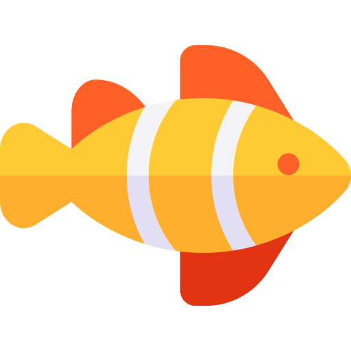 Clown fish Basic Rounded Flat icon
