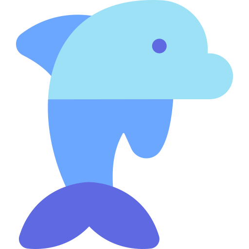 Dolphin Basic Rounded Flat icon