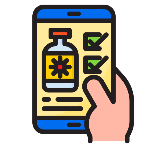mobiltelefon srip Lineal Color icon