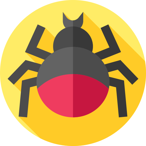 거미 Flat Circular Flat icon