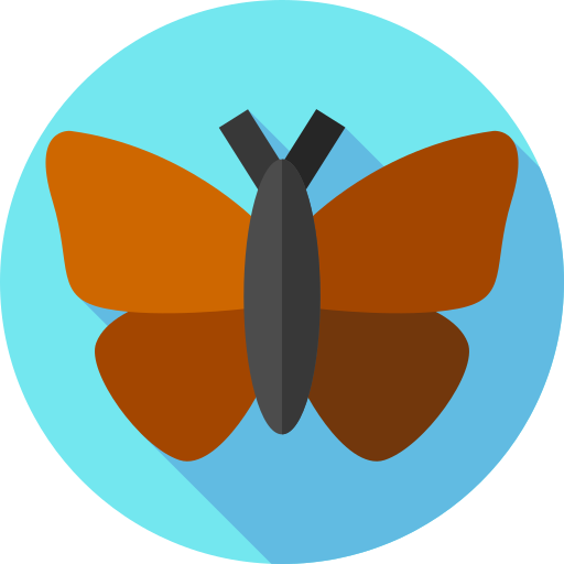 schmetterling Flat Circular Flat icon